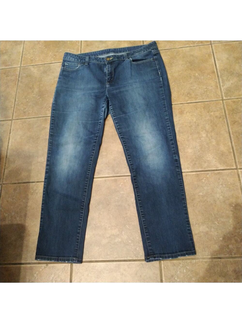 Michael Kors Jeans Women's Size 10 Blue Dark Wash Straight Leg Stretch Denim